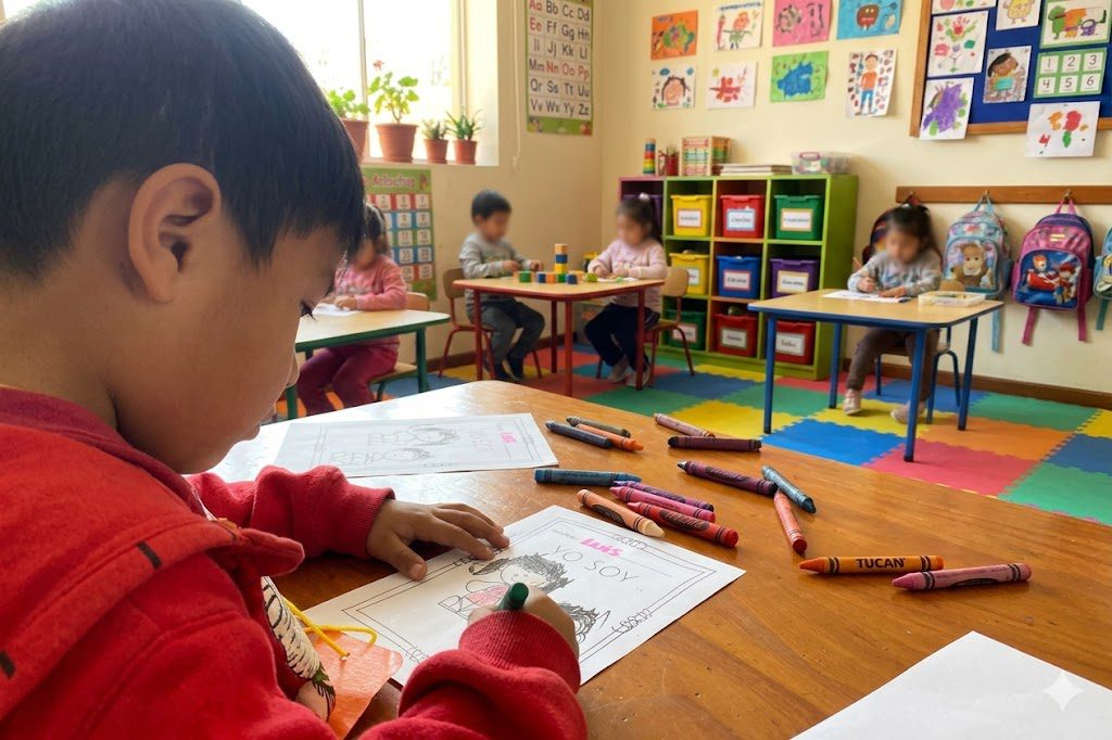 El programa Cimentando las Bases busca reducir la repitencia escolar en primer grado en Guatemala. (Foto: Arlety Yoc, IA / AUN)