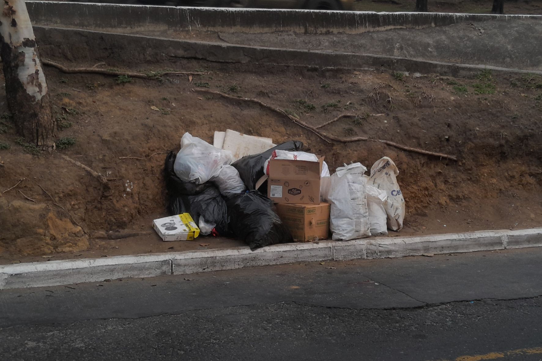 Lo que debería ser una banqueta se convierte en un basurero clandestino, reflejo de malas prácticas ciudadanas. (Foto: Jordy Jiménez / AUN)