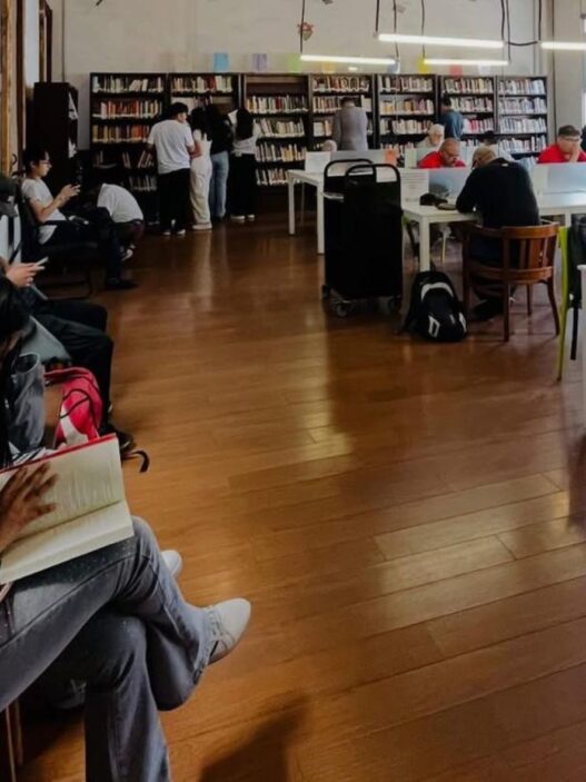 Usuarios consultan y comparten espacios de lectura en La Teca, donde la literatura y el aprendizaje fortalecen la construcción cultural. (Foto: La Teca / AUN)