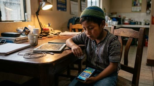 El uso de dispositivos como niñera digital impacta severamente la salud mental infantil, generando aislamiento y vulnerabilidad ante amenazas en redes sociales. (Foto: GEMINI / AUN)