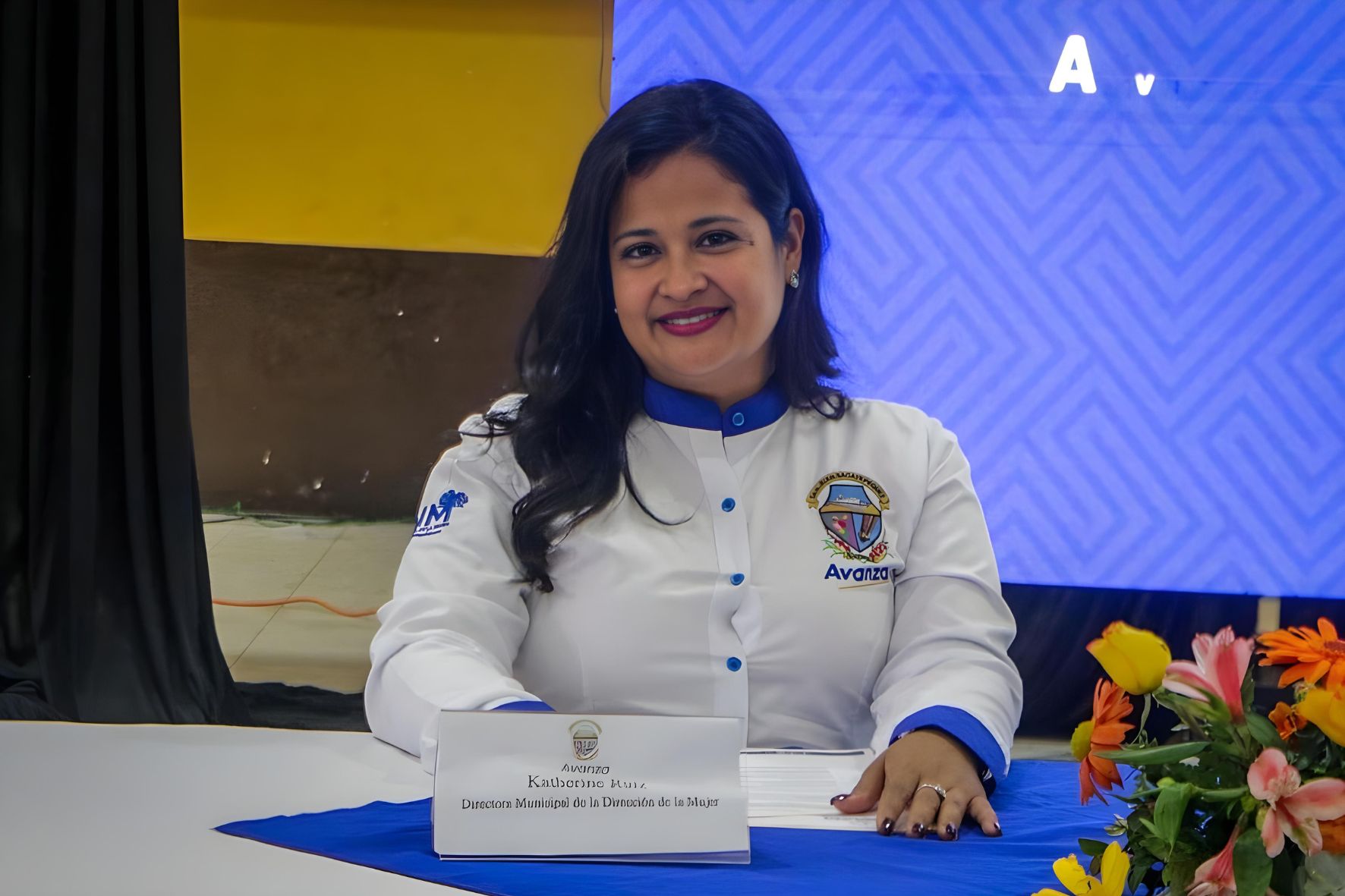 Katherine Ruiz, jefa de la Dirección Municipal de la Mujer de San Juan Sacatepéquez. (Foto: Sanjuansac.com / AUN) 