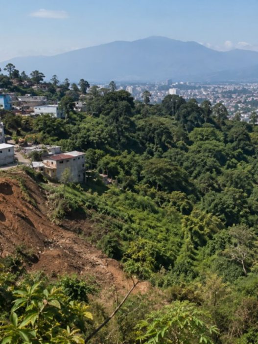 La expansión de proyectos inmobiliarios y comerciales amenaza la conservación de los bosques y áreas verdes en las principales ciudades de Guatemala. (Foto: Izabel López / AUN)