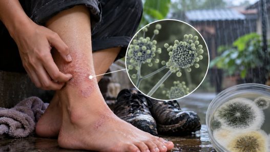 Las condiciones de humedad durante la temporada de lluvias pueden favorecer la proliferación de hongos y aumentar el riesgo de algunas infecciones. (Foto: GEMINI / AUN)