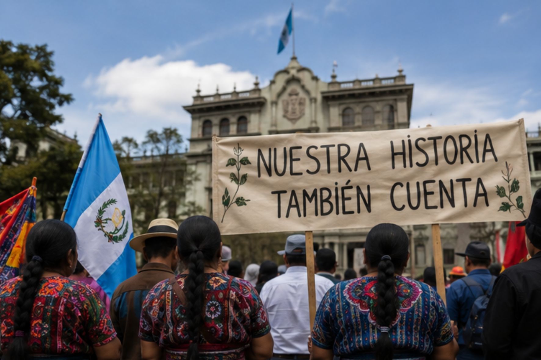 Organizaciones y autoridades ancestrales reivindican el 12 de octubre como una fecha para recordar la resistencia de los pueblos originarios y exigir el respeto de sus derechos. (Foto: GEMINI / AUN)
